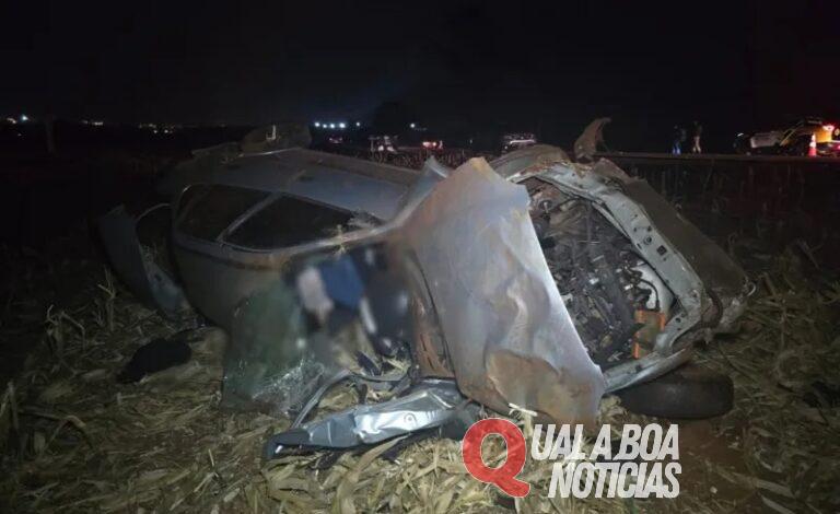 Grave acidente resulta na morte de dois idosos na PR-445