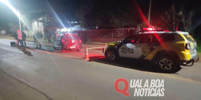 Homem é morto a tiros dentro de carro na PR-497, em São Miguel do Iguaçu