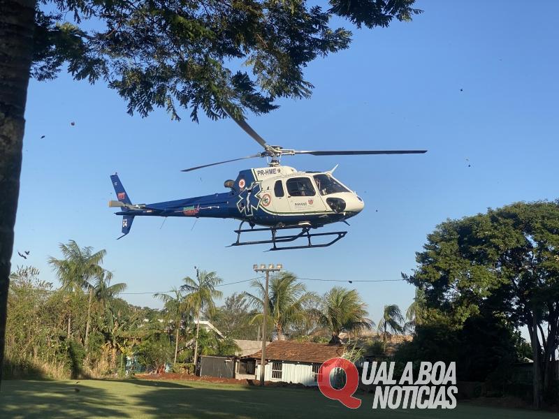 Homem fica gravemente ferido ao ser atingido por torre, em Mercedes