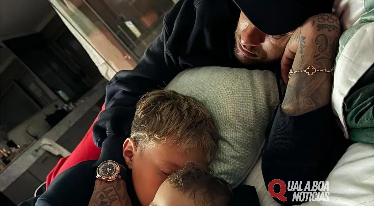 Neymar publica foto de cochilo durante jogo do Brasil na Copa América