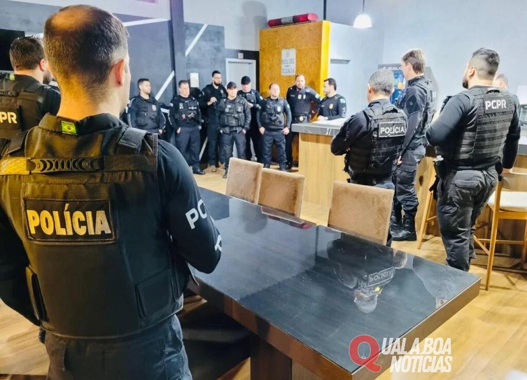 Polícia Civil de Toledo neste momento deflagra 