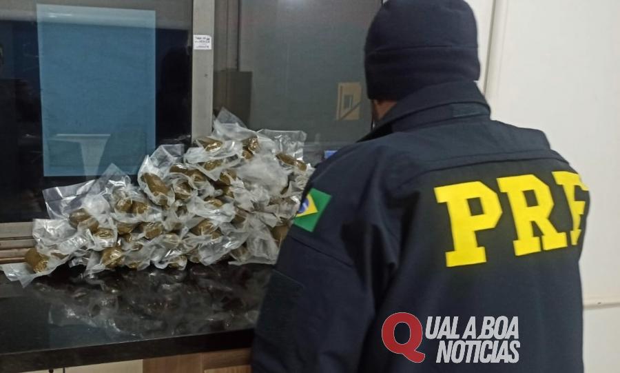 PRF localiza haxixe escondido em painel de carro na BR-277