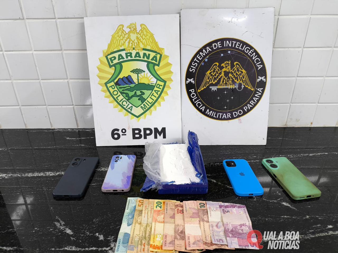 6ºBPM realiza operação conjunta na Av. das Américas em Cascavel e apreende Veículo e 1 kg de Cocaína