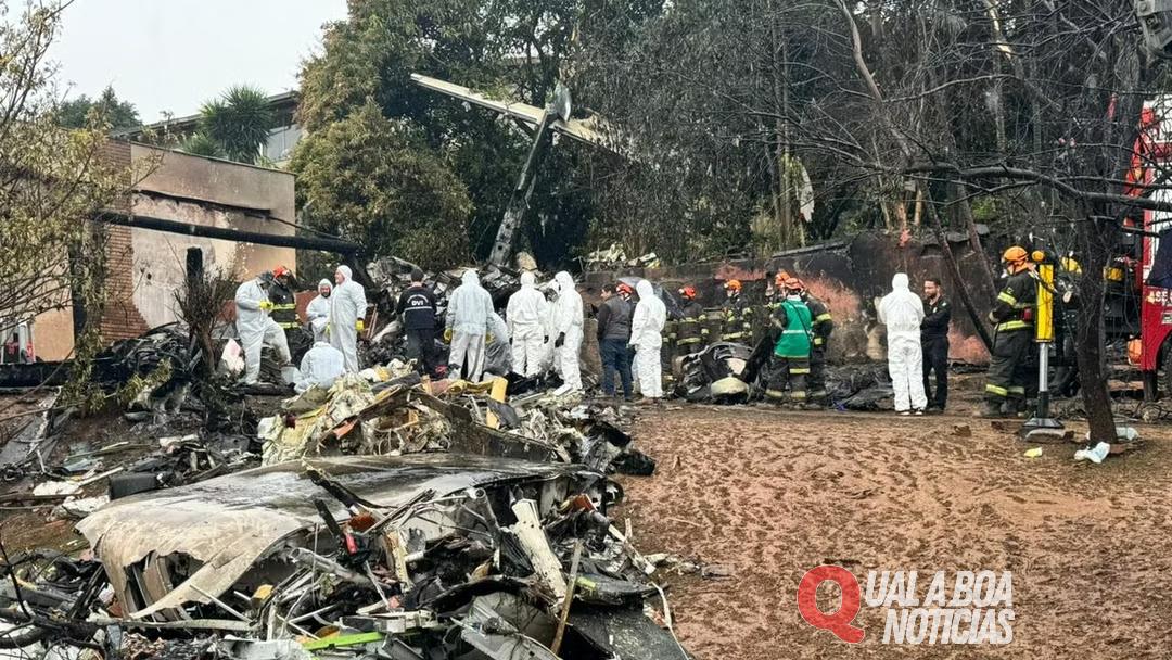 Atualização: Voo que partiu em Cascavel cai em Vinhedo/SP e faz 62 vítimas fatal