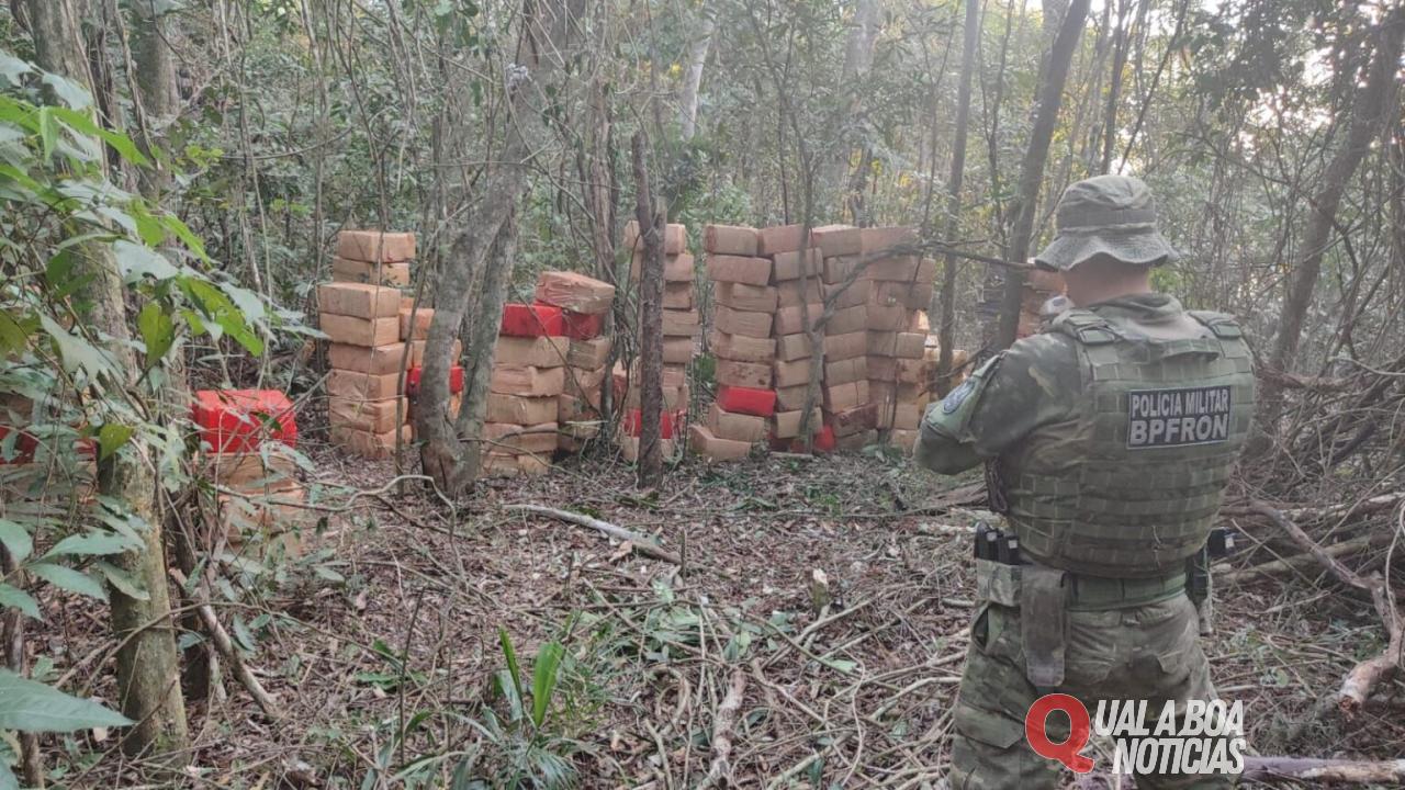 BPFron apreende mais de seis toneladas de maconha em Marechal Rondon