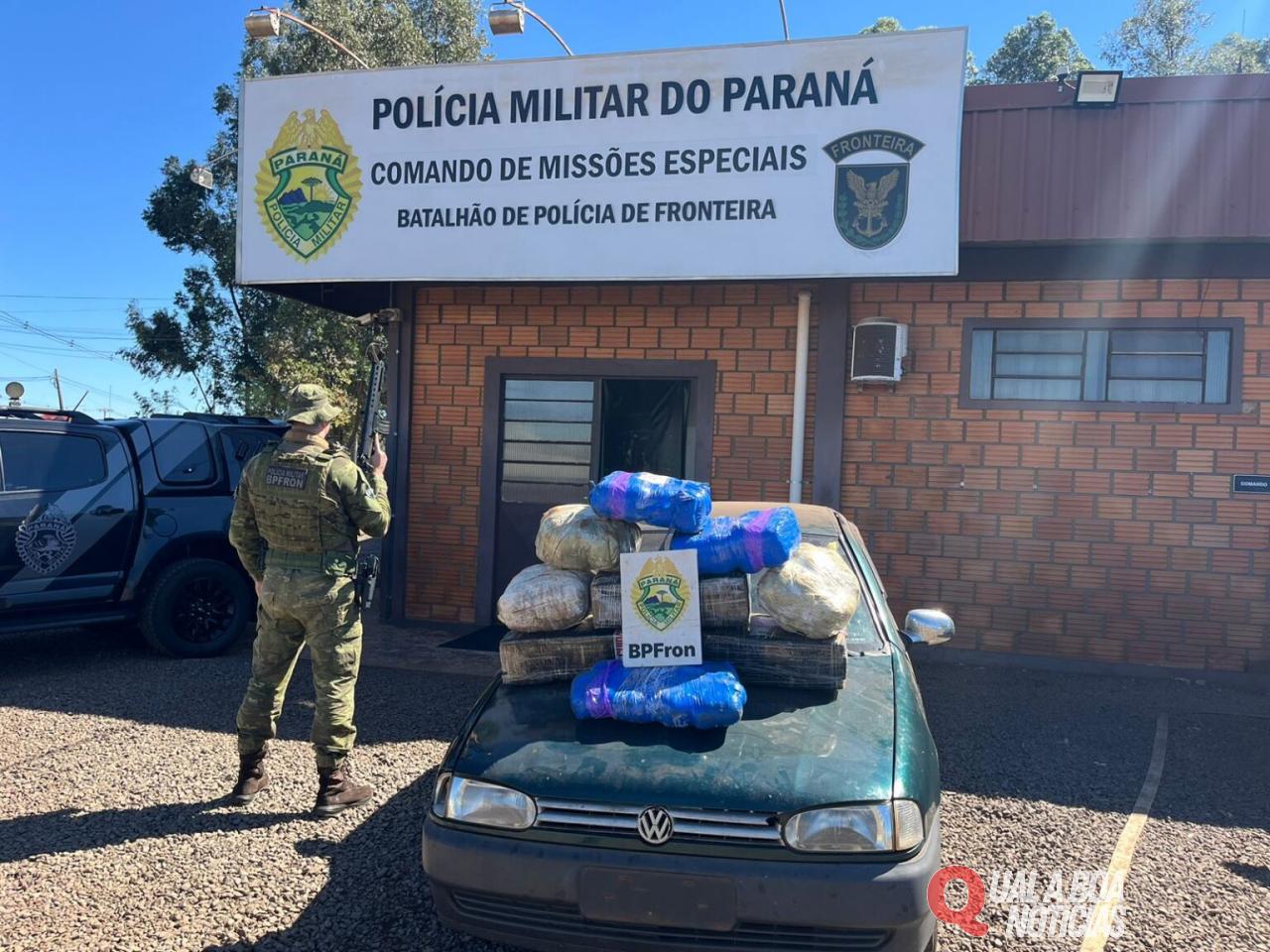 BPFron prende homem com 122 quilos de maconha em Marechal Rondon