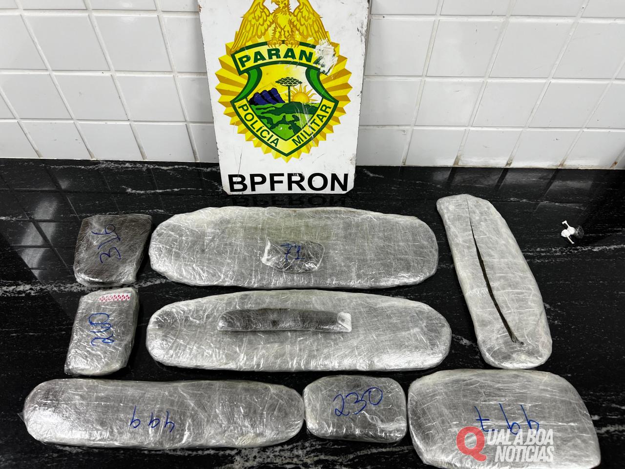 BPFRON prende homem com entorpecentes em Santa Tereza do Oeste