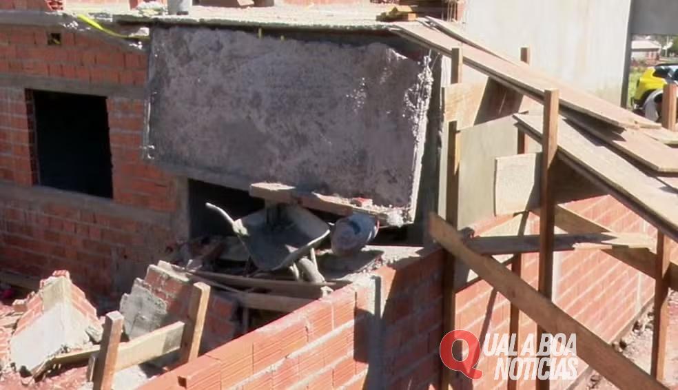 Desabamento de laje em obra mata trabalhador em Umuarama