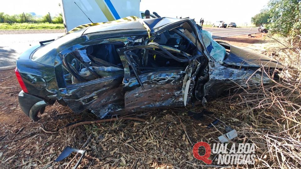 Em Vera Cruz do Oeste: Passageira morre em acidente entre dois carros na PR-488