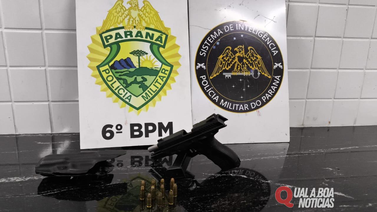 Equipe P2 do 6ºBPM prende homem por Porte Ilegal de Arma de Fogo em Cascavel