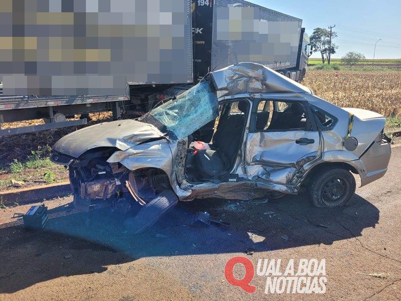 Grave acidente na BR-369 faz duas vítimas fatais
