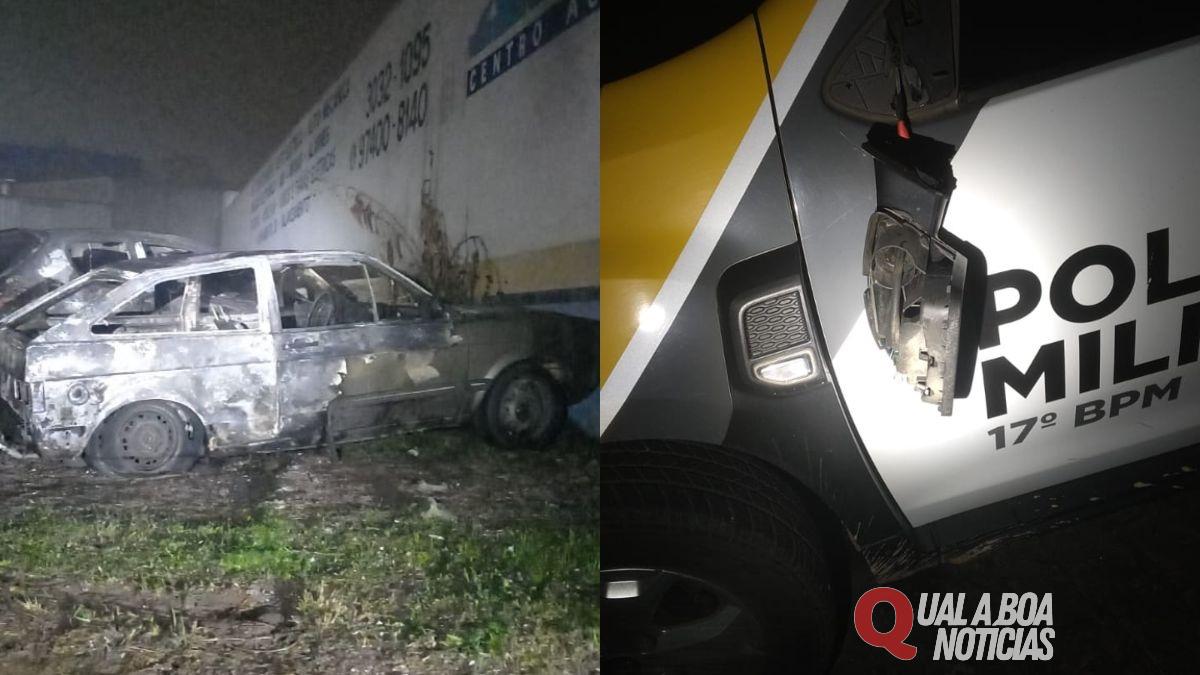Homem ameaça gerente após ser demitido, incendeia próprio carro e atira contra PM