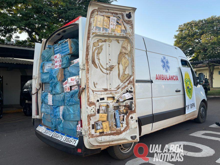 PM apreende van carregada com cigarros contrabandeados em Toledo