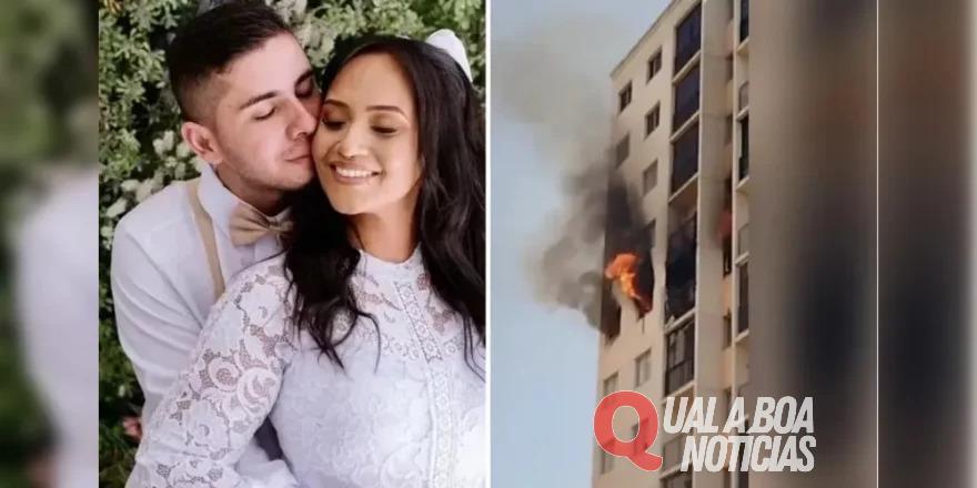 Tragédia: casal e bebê morrem ao se jogarem de prédio em chamas