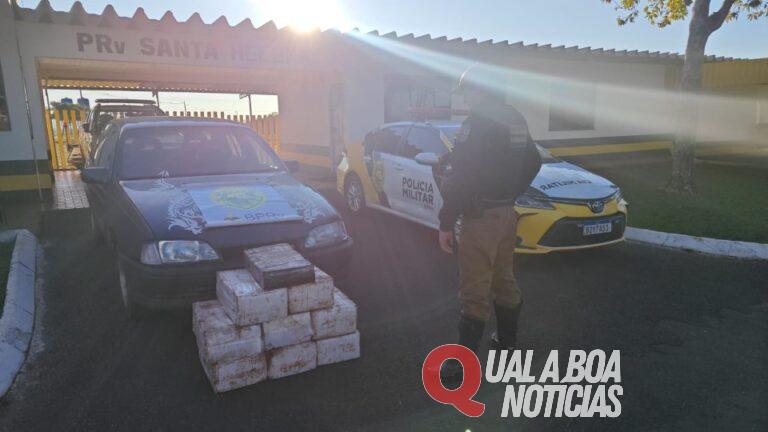 Após perseguição 227 quilos de maconha apreendidos em São José das Palmeiras