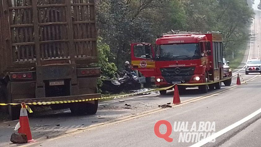 Cinco pessoas da mesma família morrem na BR-280 em grave acidente