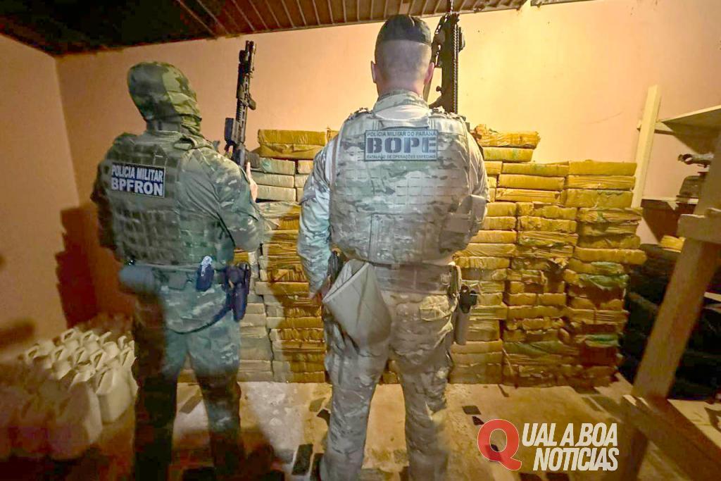 Com 326 toneladas, Paraná lidera apreensão de drogas no Brasil em 2024