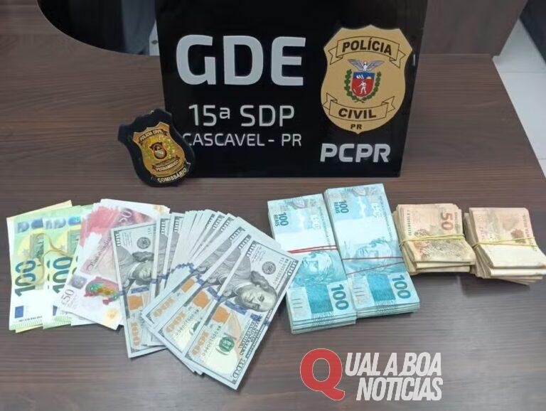 Deolane Bezerra: Cascavelense é preso com equivalente a R$ 70 mil em diferentes moedas em operação contra lavagem de dinheiro e prática de jogos ilegais