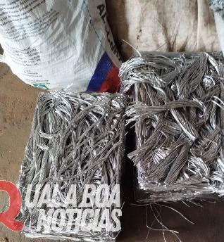 Dona de ferro-velho é presa com mais de 600kg de fios furtados em Toledo