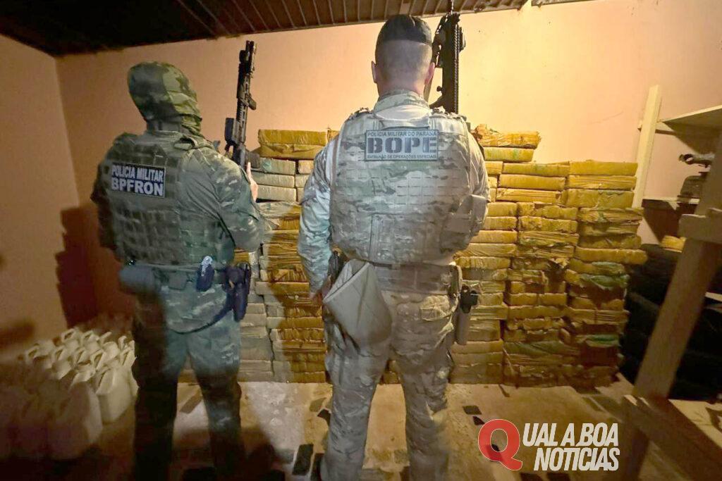 Equipe da BPFRON apreende 1,4 tonelada de maconha na Região