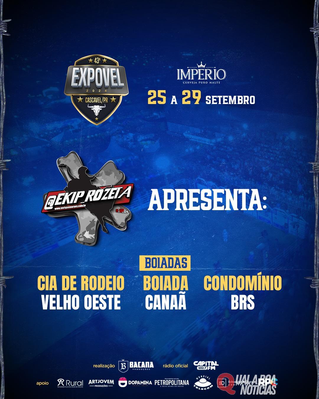 Expovel 2024: Equipes do rodeio já foram confirmadas