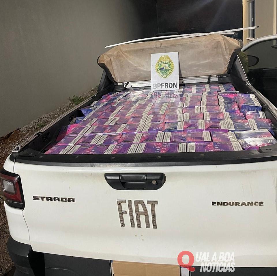 Mãe tenta usar filho como escudo para disfarçar contrabando, mas é abordada pela BPFFRON