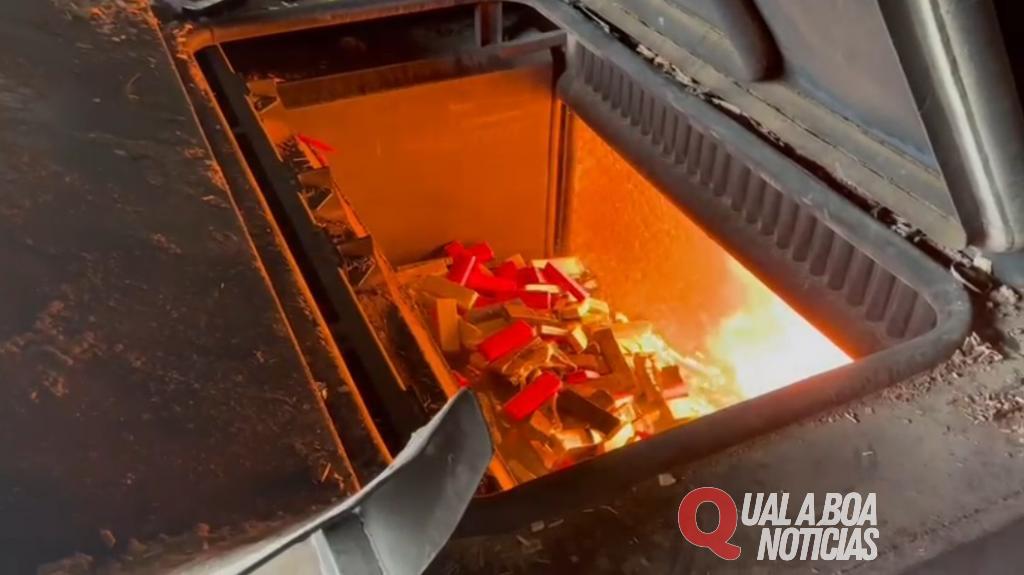 Mais de 8 toneladas de drogas são incineradas pela PCPR de Toledo