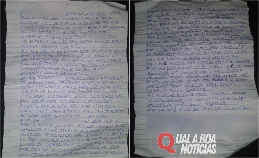 Membro do PCC admite culpa pela morte de Lucas Cruz da Silva e denuncia condições precárias na PETBC