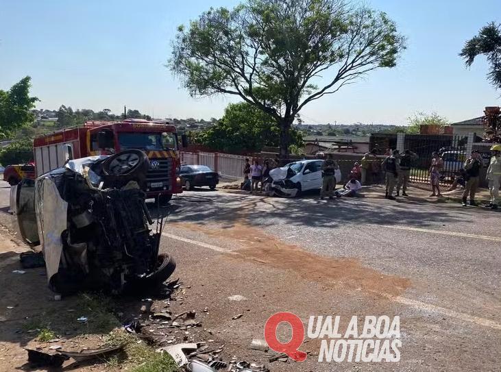 Motorista ingere bebida alcoólica, fura preferencial e causa acidente em Cascavel, diz PM