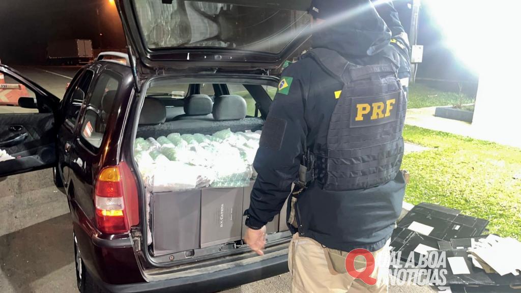 Polícia Rodoviária Federal apreende cerca de 200 garrafas de vinho na BR-277 em Guarapuava
