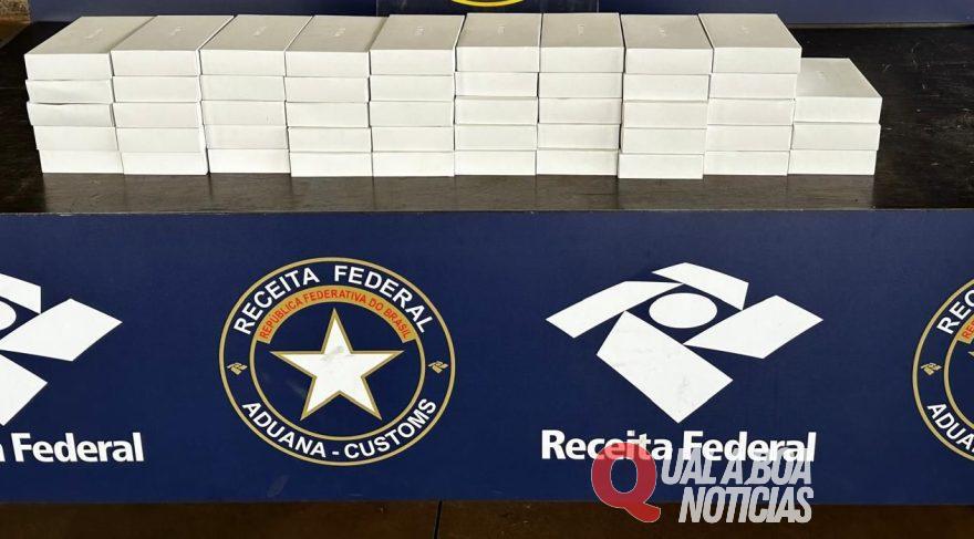 Receita Federal apreende 48 unidades de Apple Watch na Ponte da Amizade