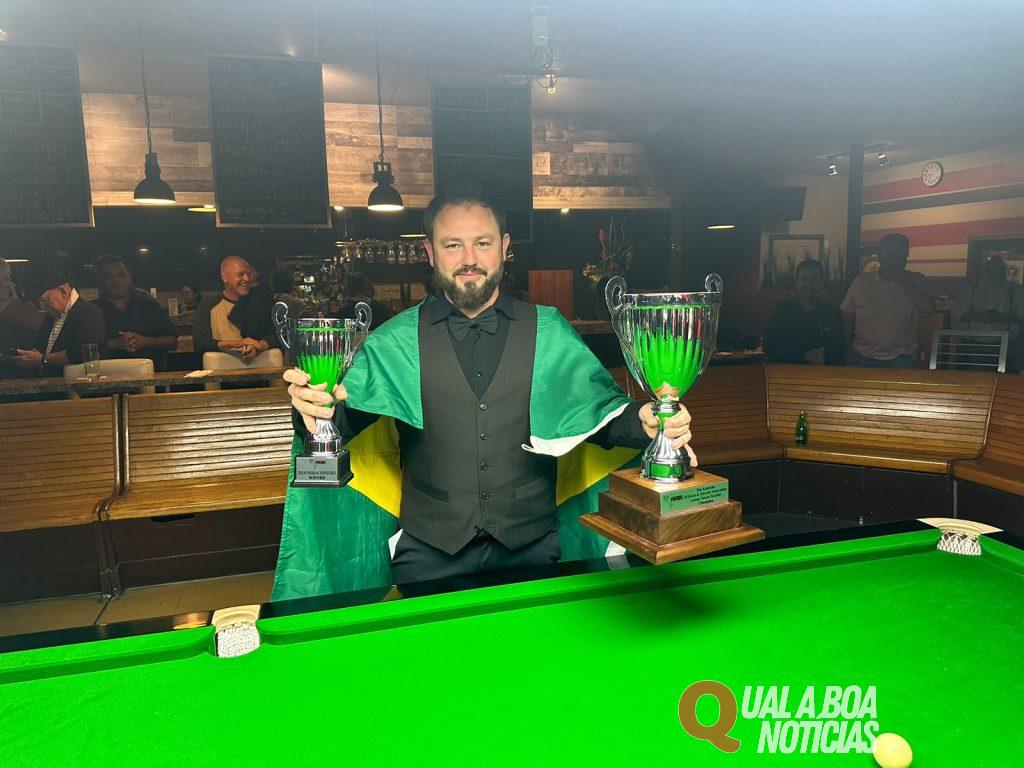 Cascavelense é campeão sênior do Pan-Americano de Snooker no Canadá