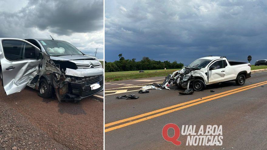 Equipe da PRE atende ocorrência de acidente na PR-239 em Assis Chateaubriand