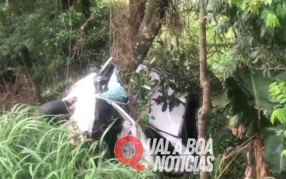 Homem morre após carro sair da pista na BR-158 e colidir em árvores