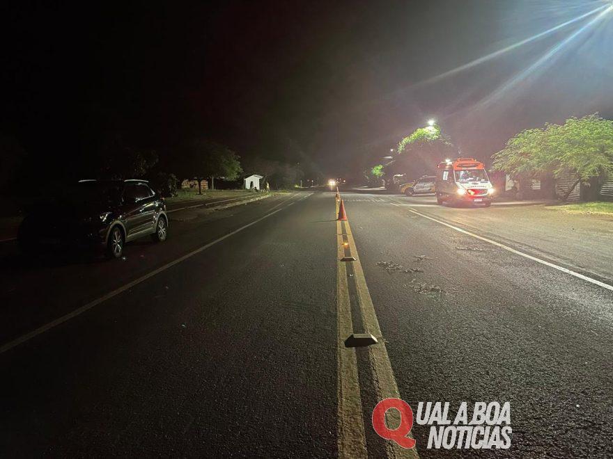 Jovem de 21 anos morre atropelado após cruzar rodovia PR-317 em Santa Helena