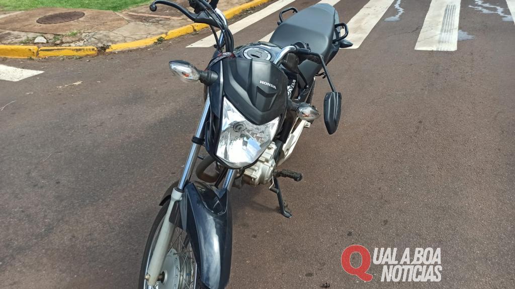 Motociclista se fere em colisão contra carro em Toledo