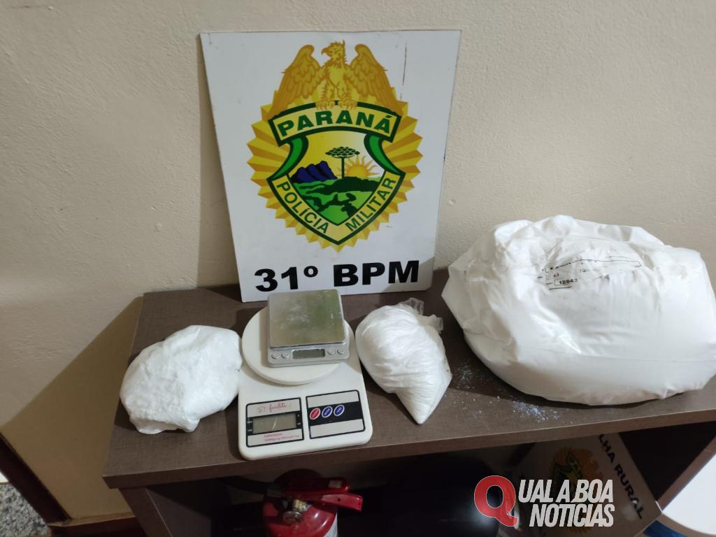 Polícia encontra produtos utilizados no preparo da cocaína no Interlagos em Palotina