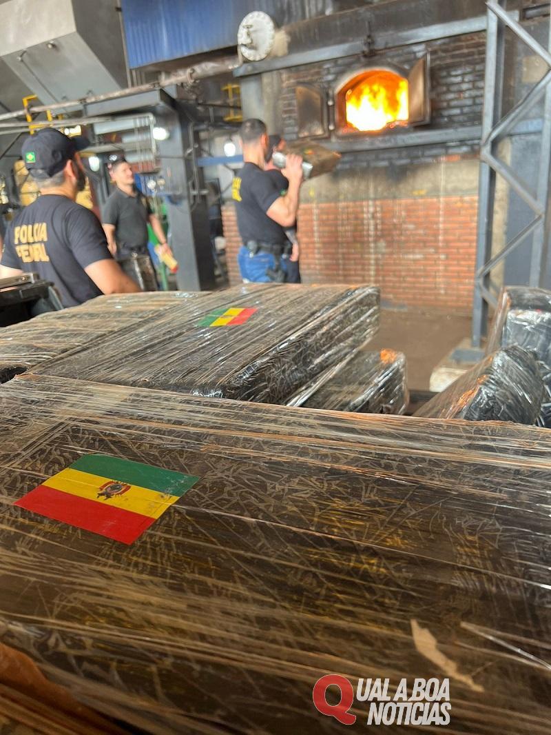 Polícia Federal incinera cerca de 1,3 toneladas de drogas no Paraná