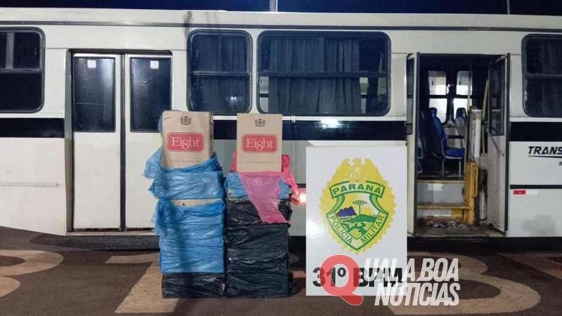 Polícia Militar realiza grande apreensão de cigarros contrabandeados em Jesuítas