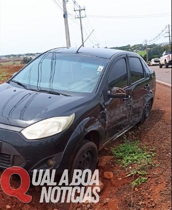 Professora se envolve em acidente na saída de Quatro Pontes para Marechal Rondon