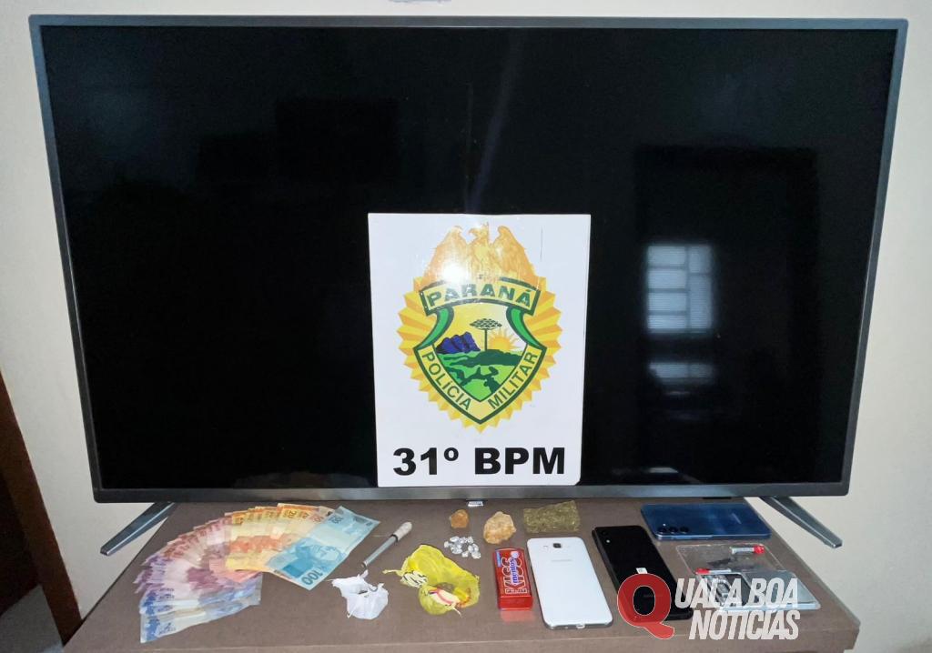 Traficante de 16 anos é apreendido com drogas escondidas na casa em Palotina