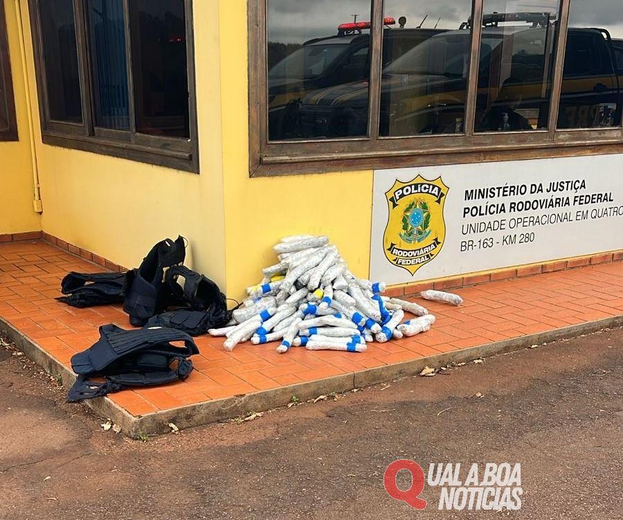 Abordagem na BR-163: Carioca de 53 anos é preso em Marechal com Skunk no carro
