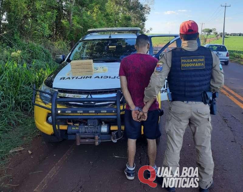 Acidente de trânsito resulta na prisão de traficante na PR-364, em Palotina