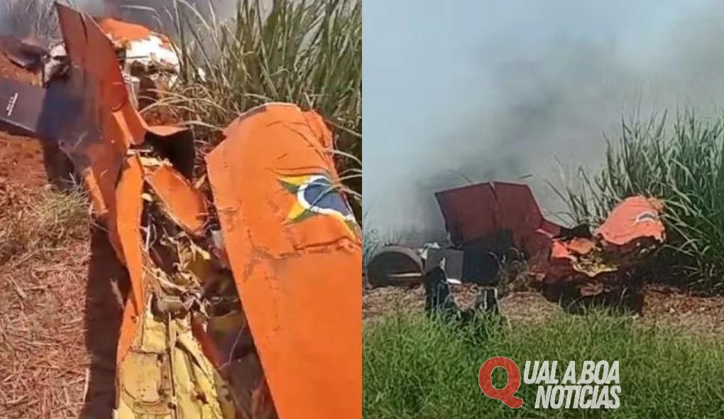 Aeronaves da FAB colidem e uma delas cai em área rural