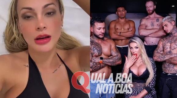 Andressa Urach vai parar no hospital após horas de trabalho duro em gravação com oito homens; veja vídeo dela no hospital