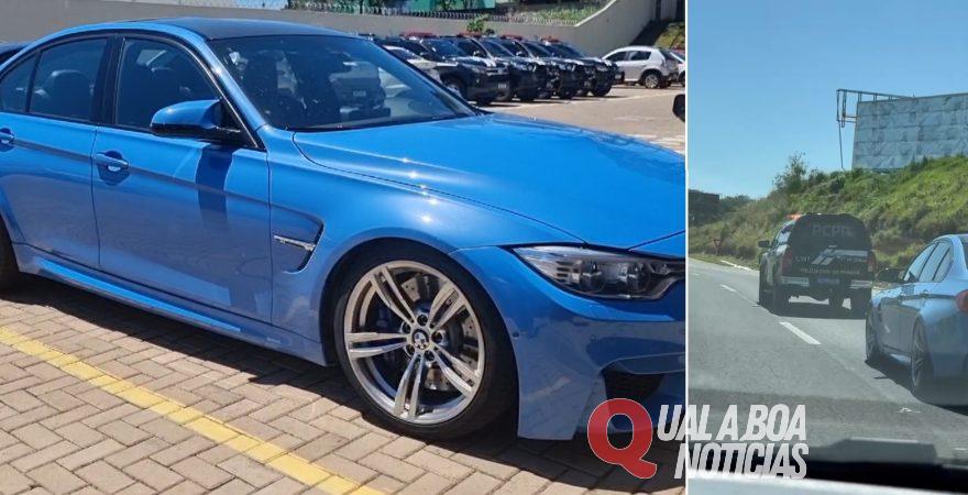 BMW M3 é apreendida pela Polícia Civil em Cascavel
