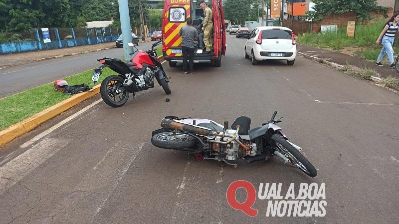 Corpo de Bombeiros de Toledo atende acidente, no Centro da cidade