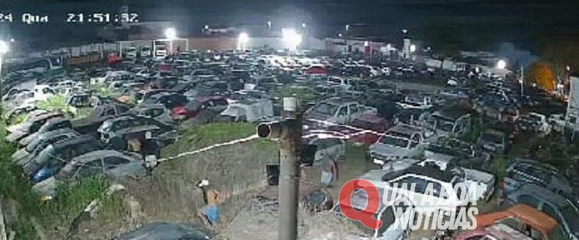 Criminosos invadem pátio do Detran e tentam roubar veículos