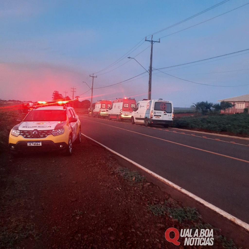 Grave acidente deixa duas vítimas feridas em Maripá, veja o vídeo