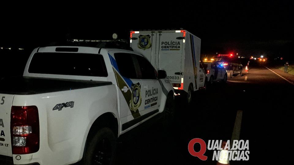 Homem de 28 anos morre atropelado na BR-277; motorista foge sem prestar socorro